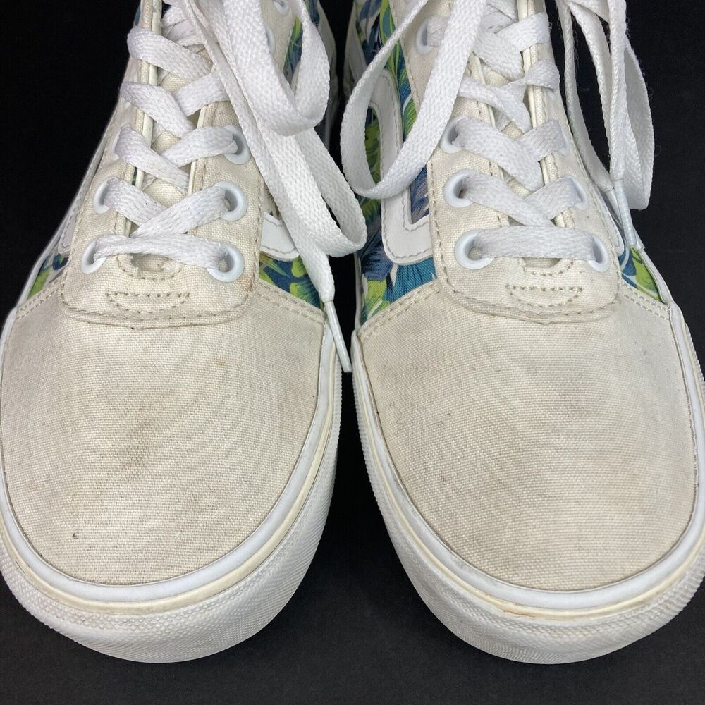 Vans OTW-Women's Sz 7.5-Ward Platform Paradise Floral -Off-White -Low Skate Shoe - Picture 6 of 10